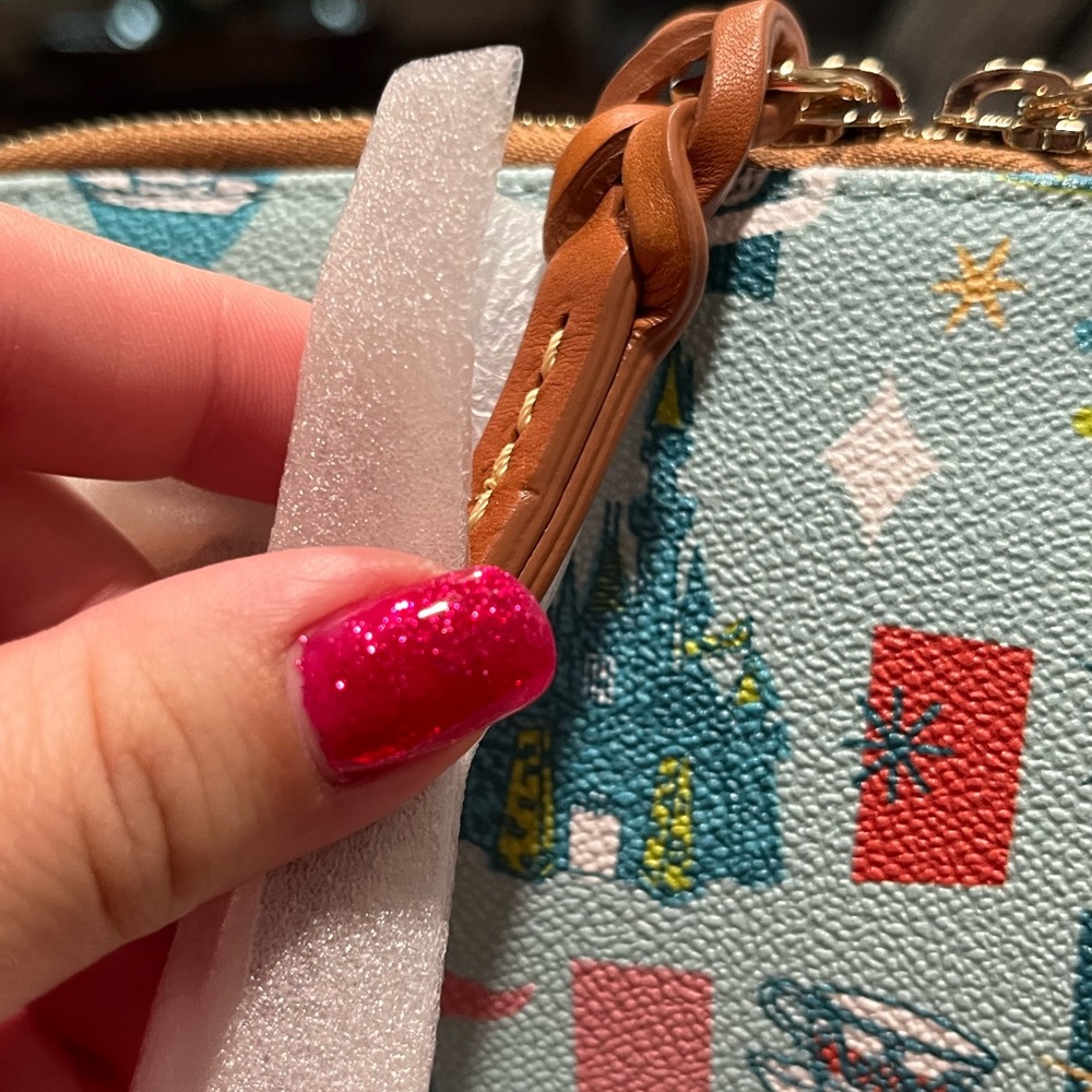 Disney Dooney and Bourke Fantasyland Zip Satchel - Picture 12 of 14